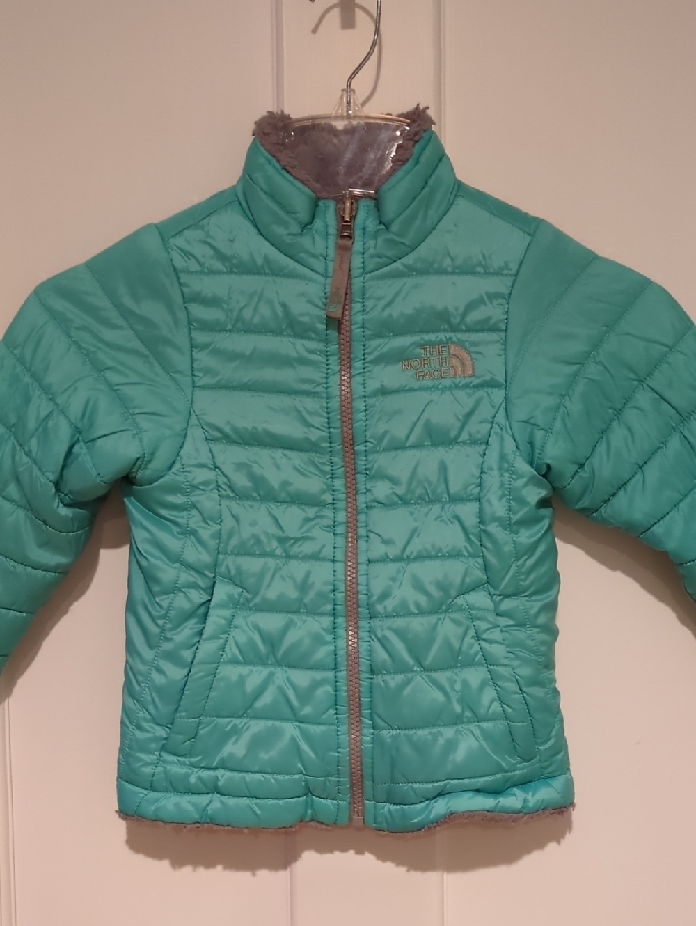 Girl's XXS (5) Reversible North Face Mossbud Swirl Jacket